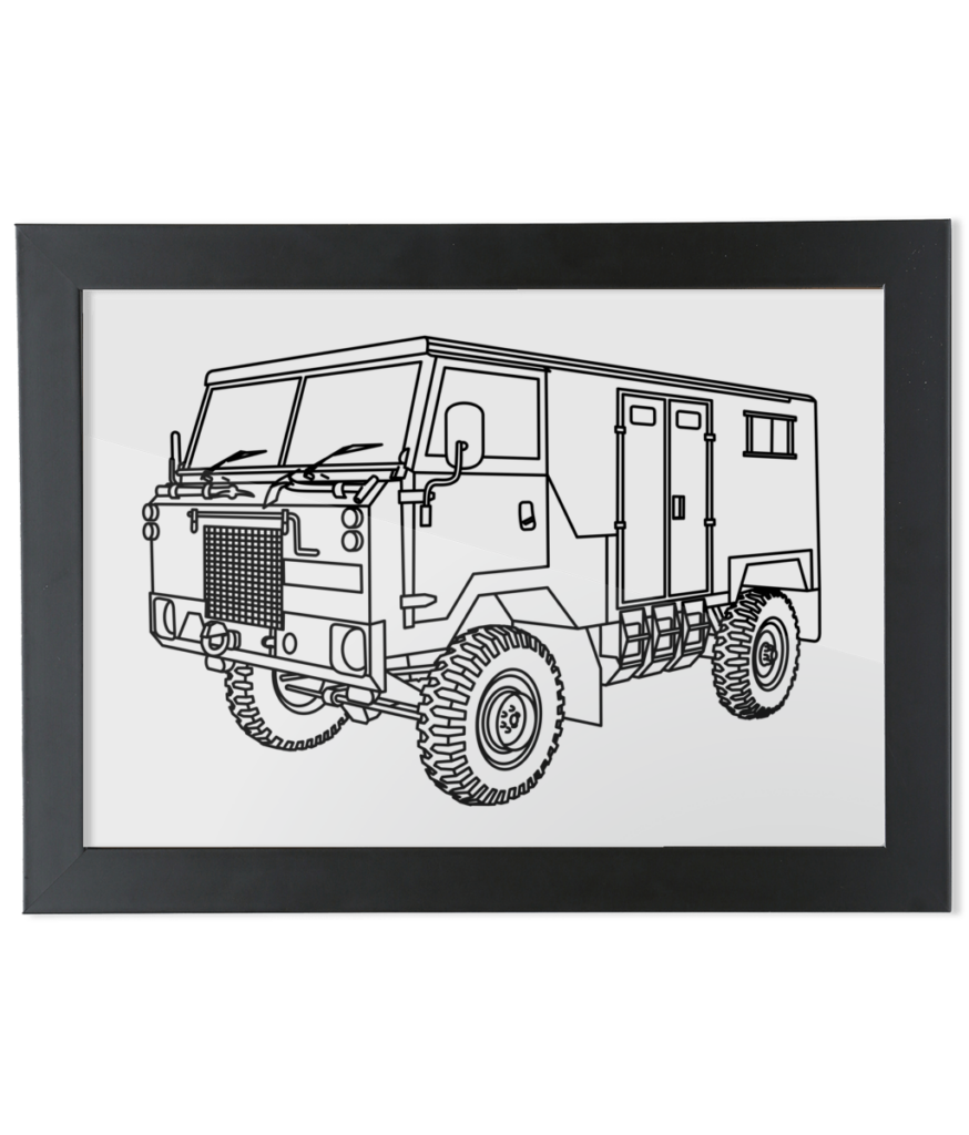 Land Rover 101 Radio Body fine art print